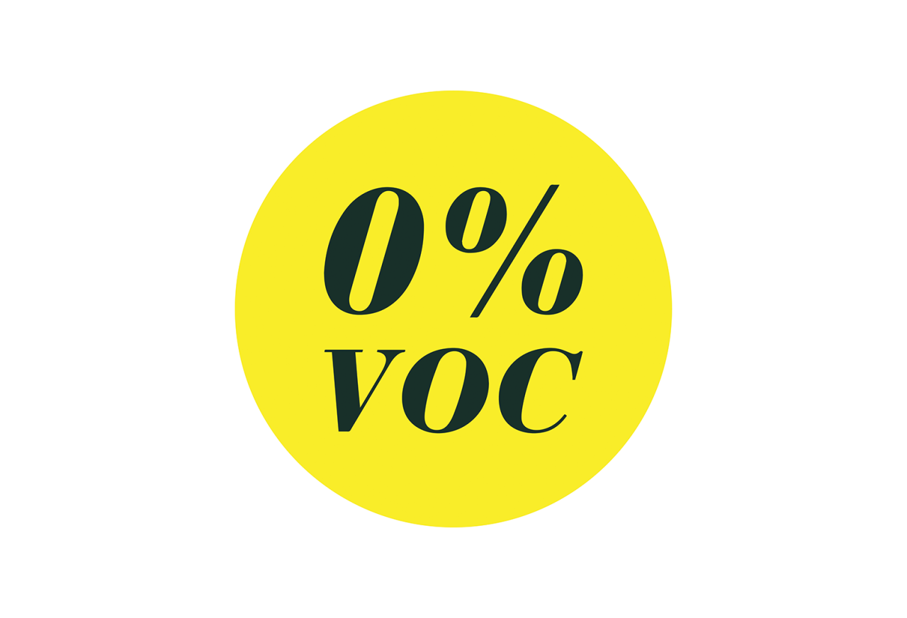 0 % flüchtige organische Verbindungen
